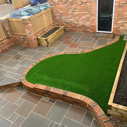 Autumn Brown Indian Sandstone Paving - High quality patio - Calibrated - UK nationwide next day delivery - garden supplies
