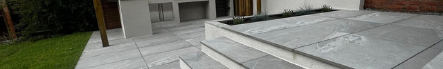 Lake Grigio Porcelain Paving - The Landscape Factory