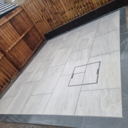 Lake Kandla Grey Porcelain Paving