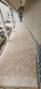 Egyptian (Dijon) Limestone Blocks (Herringbone)