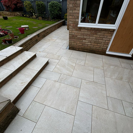 Lake Quartz White Porcelain Paving